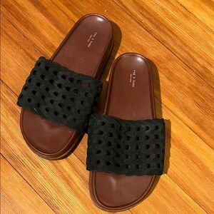 rag & bone Black and Brown Women's Sandals